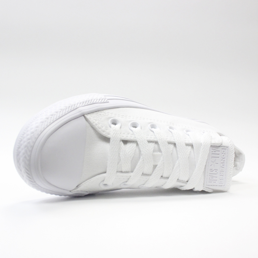 converse monochrome white low