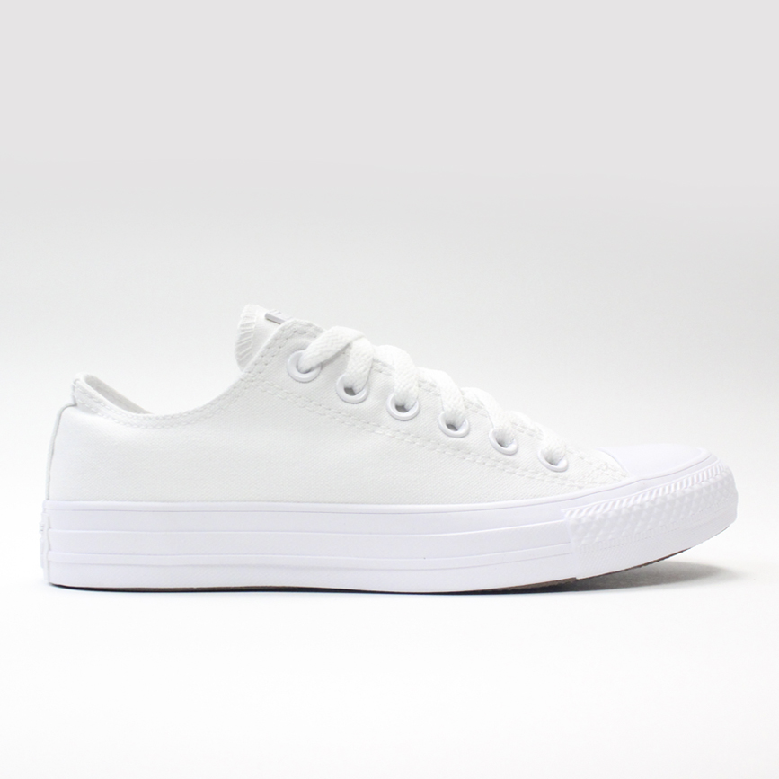 converse monochrome white low