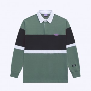 Рубашка Ymkashix Rugby Mint Green/Charcoal/White