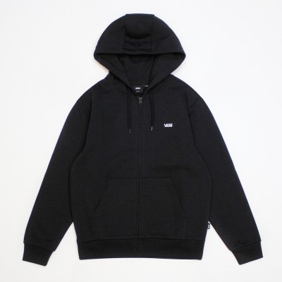 Толстовка Vans Left Chest Zip Hoodie Black (VN000R9ZBLK)
