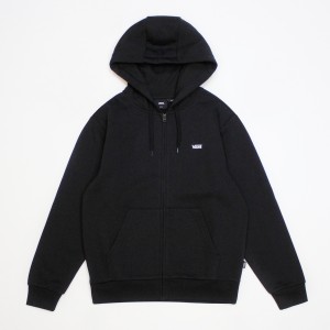 Толстовка Vans Left Chest Zip Hoodie Black (VN000R9ZBLK)