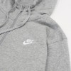 Толстовка Nike Sportswear Club Full-Zip Fleece Hoodie Dark Grey Heather/Matte Silver/White (BV2645-063)
