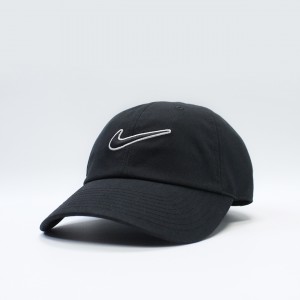 Кепка Nike Club Cap Unstructured Swoosh Black/Black (FB5369-010)
