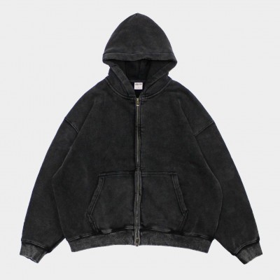 Толстовка Artiemaster Zip Hoodie Boxy Fit Washed Black (F10005)