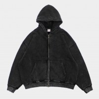 Толстовка Artiemaster Zip Hoodie Boxy Fit Washed Black (F10005)