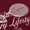 Футболка Haided Dusty Racquet Burgundy