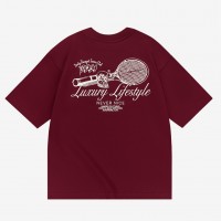 Футболка Haided Dusty Racquet Burgundy