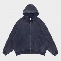 Толстовка Artiemaster Zip Hoodie Boxy Fit Washed Navy (F08003)