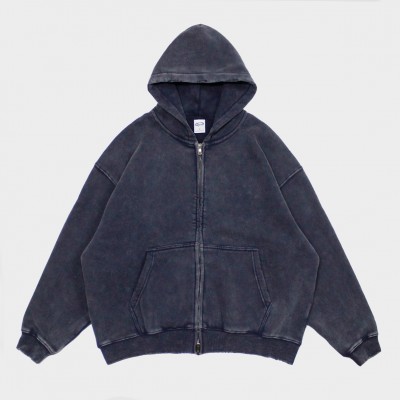 Толстовка Artiemaster Zip Hoodie Boxy Fit Washed Navy (F08003)