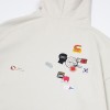 Толстовка Called a Garment Logo Mess Hoodie Beige