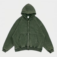 Толстовка Artiemaster Zip Hoodie Boxy Fit Washed Green (F10006)