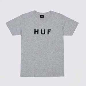 Футболка HUF Essentials OG Logo S/S Athletic Grey (TS01752)