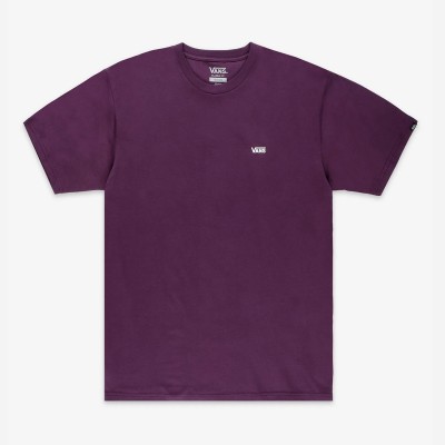 Футболка Vans Left Chest Logo Blackberry Wine/White (VA3CZECHJ)