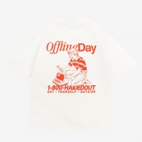 Футболка Haided Offline Day Ecru