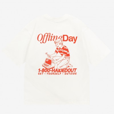 Футболка Haided Offline Day Ecru