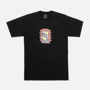 Футболка Vans Skull Window Loose Fit Black (VN000NHUBLK)