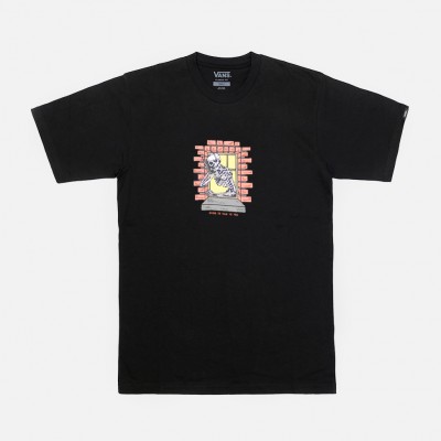 Футболка Vans Skull Window Loose Fit Black (VN000NHUBLK)