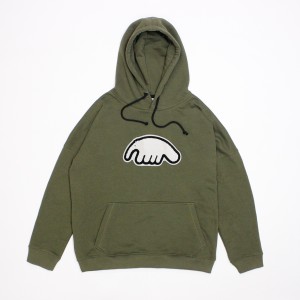 Толстовка Anteater Hoodie Carpet Logo Green/White