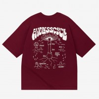 Футболка Haided Endless Cycle Burgundy