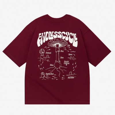Футболка Haided Endless Cycle Burgundy