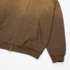 Толстовка Artiemaster Zip Hoodie Garment Dyed Brown (2596005)