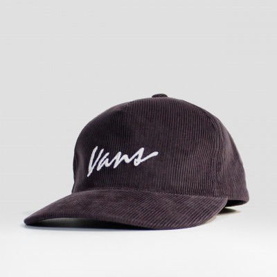 Кепка Vans Classic Script Corduroy Snapback Dark Port (VN000QAGEMS)