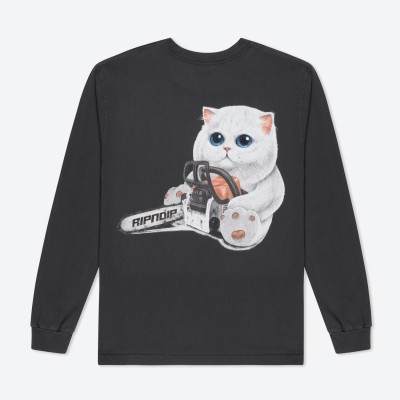 Лонгслив RIPNDIP Find Out Charcoal