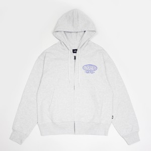 Толстовка Vans World Tour Loose Zip Hoodie Light Grey (VN000W4B1QI)