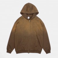 Толстовка Artiemaster Zip Hoodie Garment Dyed Brown (2596005)
