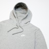 Толстовка Nike Sportswear Club Fleece Hoodie Dark Grey Heather/Matte Silver/White (BV2654-063)