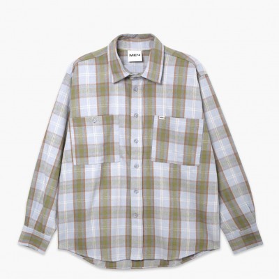 Рубашка МЕЧ Plaid Flannel Arctic Blue