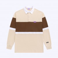Рубашка YMKASHIX Rugby Beige/Brown/White